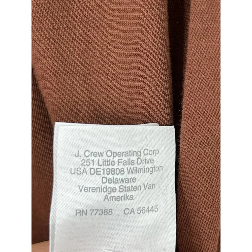 J. Crew Women's Tissue Turtleneck Sweater Long Sleeves Classic Brown Size S NWT